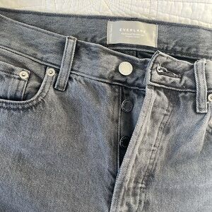 Everlane “the Relaxed Straight Jean,” Rigid Slouch, Grey, Women’s Sz 26 Regular